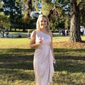 Selling: One Shoulder Bridesmaid Dress - Light Pink - Size 6