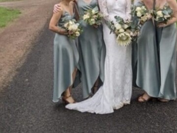 Selling: Eucalyptus Sage Bridesmaid Dress Size 6