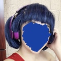 Selling with online payment: Blue Arda Pigtail Wig