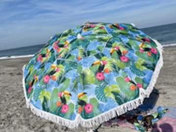 Renting out with online payment: 6.5ft Heavy Duty Beach Umbrella w/ Sand Anchor & Carrying case