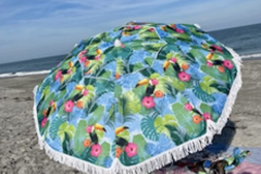 Renting out with online payment: 6.5ft Heavy Duty Beach Umbrella w/ Sand Anchor & Carrying case