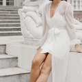 Selling: Le Rose Georgia Pleated Robe 