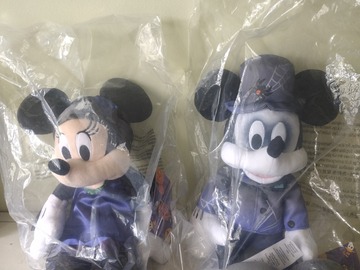 Selling with online payment: Disney Halloween Zombie Mickey and Bat Minnie Plush 2022 NWT