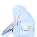 Comprar ahora: Fashion Faux Leather Quilted Sling Bag- 2 colors