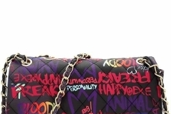 Buy Now: Graffiti Effect Medium 2 Way Quilted Shoulder Bag