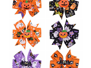 Comprar ahora: 200pcs Halloween costume children's hair accessories bat ghost