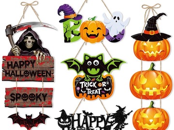 Comprar ahora: Halloween door hanging decoration scene arrangement - 50 pcs