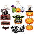 Comprar ahora: Halloween door hanging decoration scene arrangement - 50 pcs