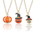 Buy Now: Halloween themed jewelry magic pumpkin hat necklace