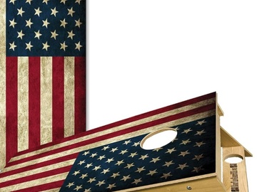 Renting out with online payment: Cornhole (American flag)