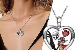Buy Now: 100pcs Halloween Creative Heart Skeleton Necklace
