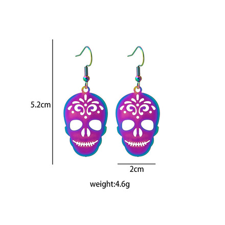60 pairs of trendy and cool Halloween earrings with colorful grad