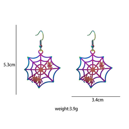 60 pairs of trendy and cool Halloween earrings with colorful grad