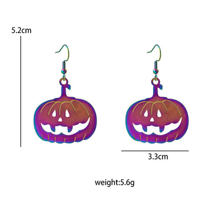 60 pairs of trendy and cool Halloween earrings with colorful grad