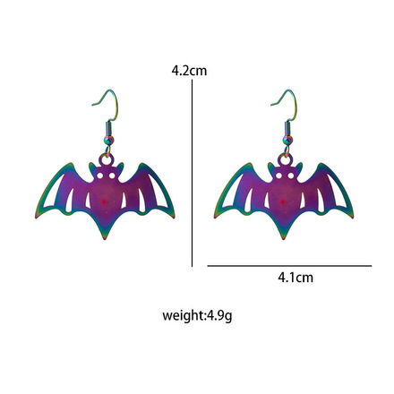 60 pairs of trendy and cool Halloween earrings with colorful grad