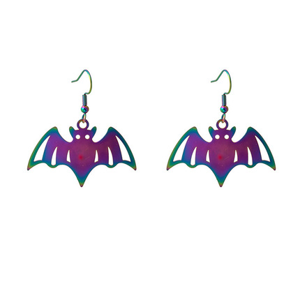 60 pairs of trendy and cool Halloween earrings with colorful grad