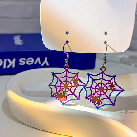 60 pairs of trendy and cool Halloween earrings with colorful grad