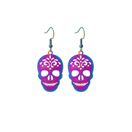 60 pairs of trendy and cool Halloween earrings with colorful grad