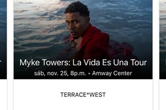 Event Tickets for Sale: Myke towers (La vida es una tour)