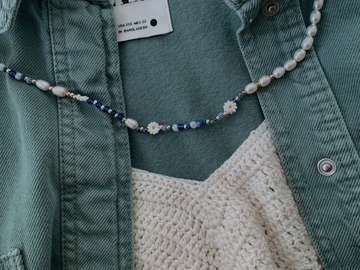  : Daisy Pearl Beaded Necklace