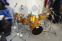 Selling with online payment: NEW DW COLLECTOR'S DRUM SET 8 PC.  WITH DW STANDS, PEDALS, CASES 