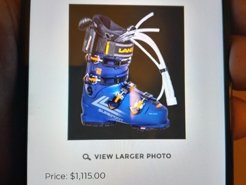 Winter sports: Lange surefoot boots