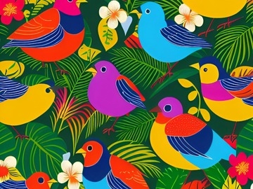 Sell Artworks: tropical birds