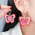 Buy Now: 50 Pairs Simple Fashion Butterfly Rainbow Acrylic Earrings