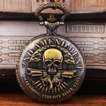 Buy Now: 20 Pcs Vintage Bronze Gun Skull Quartz Pocket Watch 