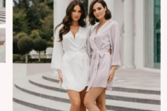 Selling: Le Rose Stories 7x Pastel Satin Robes 