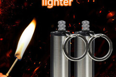 Buy Now: 100 PCS New Waterproof Permanent Lighter Keychain FREE SHIPPING