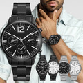 Comprar ahora: 20pcs men's steel band quartz watch luminous watch