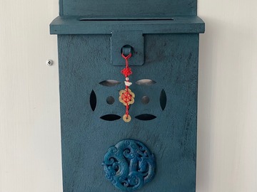  : HK Letter Box in aubusson blue