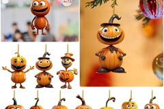 Buy Now: 100 Pcs Halloween Pumpkin Ghost Acrylic Pendant Ornament