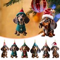 Comprar ahora: 100 Pcs Christmas Funny Puppy Acrylic Ornament Pendant 