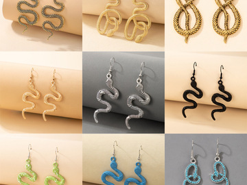 Buy Now: 100 Pairs of Personalized Exaggerated Snake Earrings