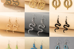 Comprar ahora: 100 Pairs of Personalized Exaggerated Snake Earrings