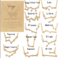 Buy Now: 180 pcs Constellation Gold Necklace Ins Clavicle Chain