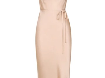 Selling: Shona Joy La Lune Bias Cowl Midi Dress - Desert Rose - Size 14