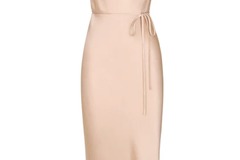 Selling: Shona Joy La Lune Bias Cowl Midi Dress - Desert Rose - Size 14