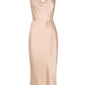 Selling: Shona Joy La Lune Bias Cowl Midi Dress - Desert Rose - Size 14
