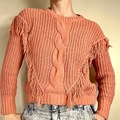 Selling: Fringy V Cozy Sweater