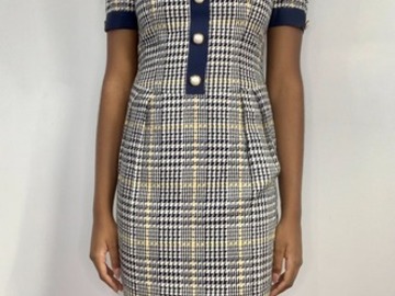 Selling: Dreamy Vintage Pearl Buttoned Work Dress