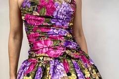 Selling: Pristine 90’s Floral Balloon Skirt Party Dress
