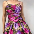 Selling: Pristine 90’s Floral Balloon Skirt Party Dress