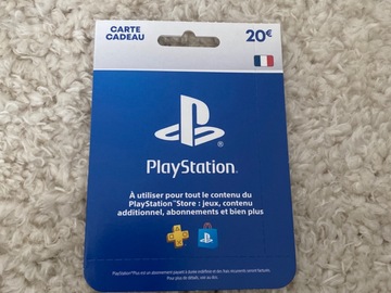 Vente: Carte Playstation (20€)