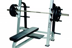 Buy it Now w/ Payment: York Barbell STS Olympic Flat Bench w/ Gun Racks