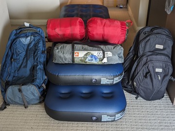 Rent per night: Backpacking Kit for 2