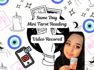 Selling: Same Day Mini Tarot Reading- Ask me anything! - 5 - 10 min Video 