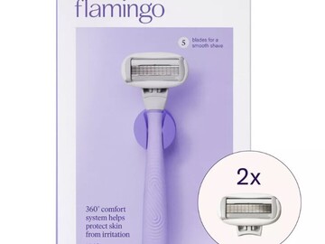 Buy Now: 10 pcs Flamingo 5-Blade Women's Razor - 1 Razor Handle + 2 Razors